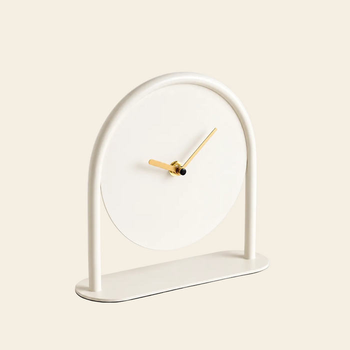 Reloj de mesa Berna Blanco Gardenia