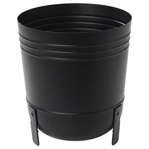PÄRLRÖNN MACETERO NEGRO CON PATAS