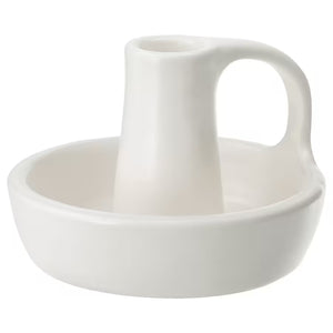 GODTAGBAR PORTAVELA CERAMICA BLANCA