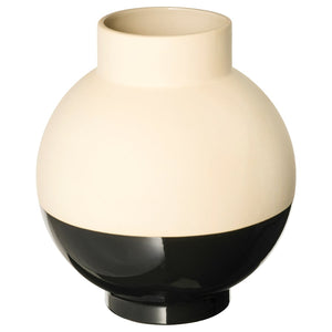 GLANSGRAN FLORERO BEIGE CON NEGRO 23CM