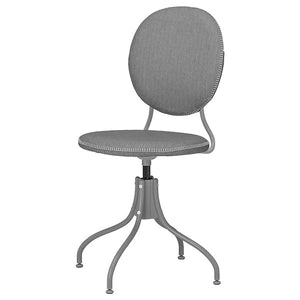 ELDBERGET / MALSKÄR Swivel chair + pad, dark gray/black - IKEA