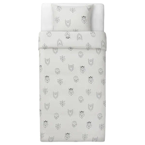 GRASVINGEL DUVET BLANCO /NEGRO CON FLORES TWIN