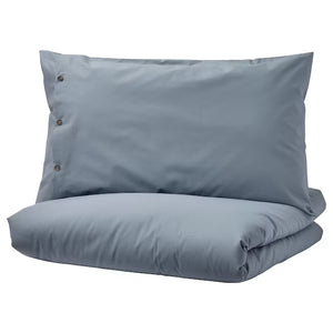 KRAKRISMOTT DUVET COVER DARK BLUE KING