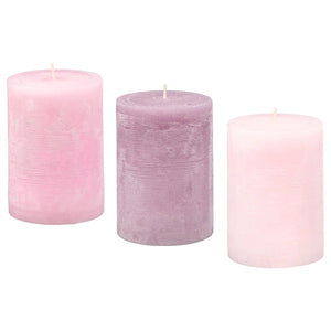 LUGGA SET DE 3 VELAS BLOSSOM ROMANCE