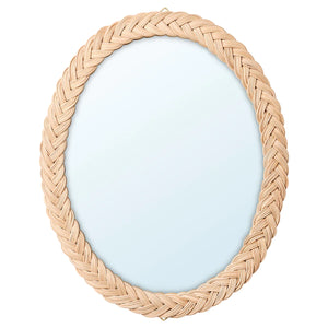 KRISTINELUND ESPEJO OVALADO DE RATTAN 61CM